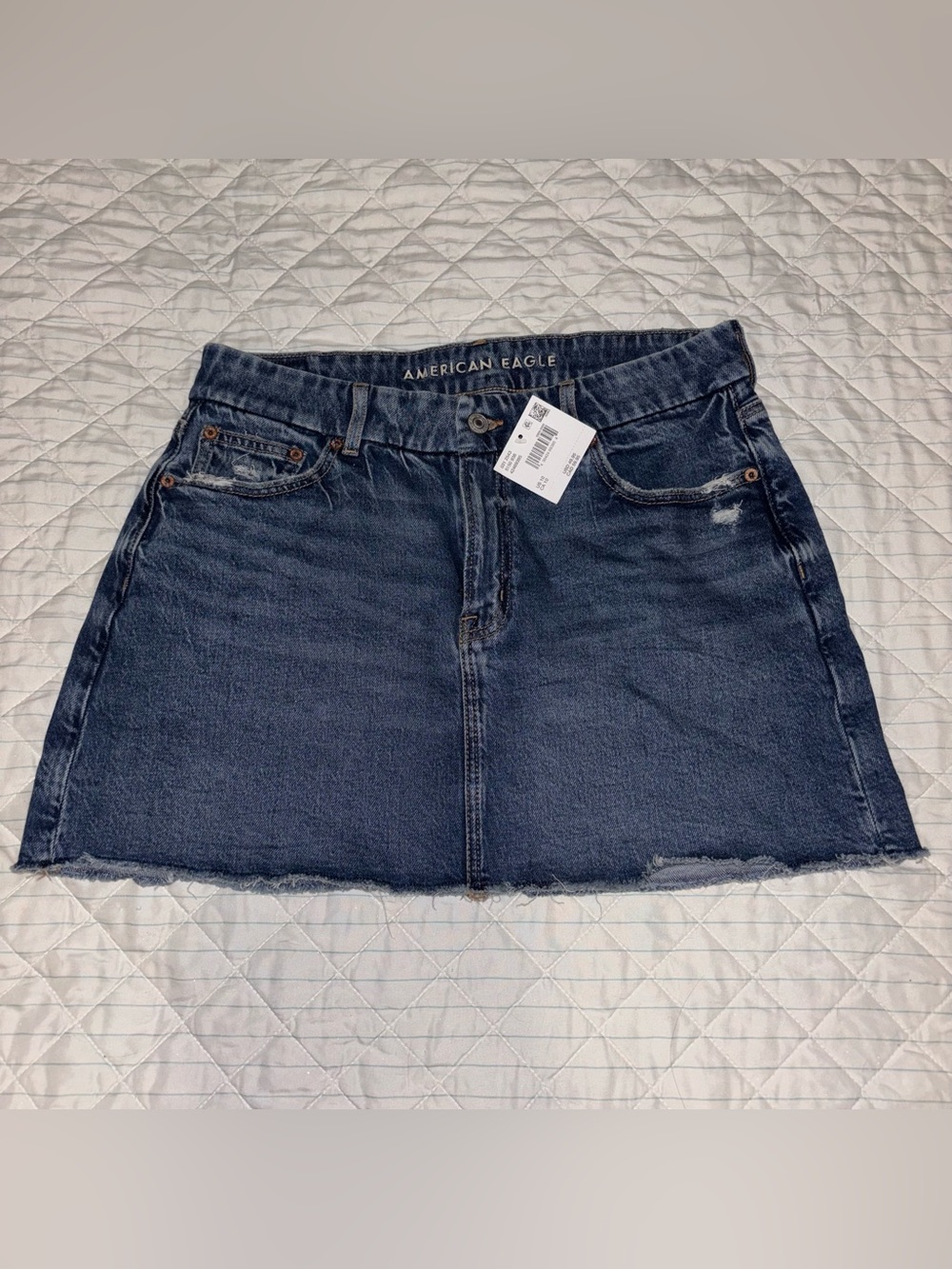 American Eagle Curvy Denim Mini Skirt